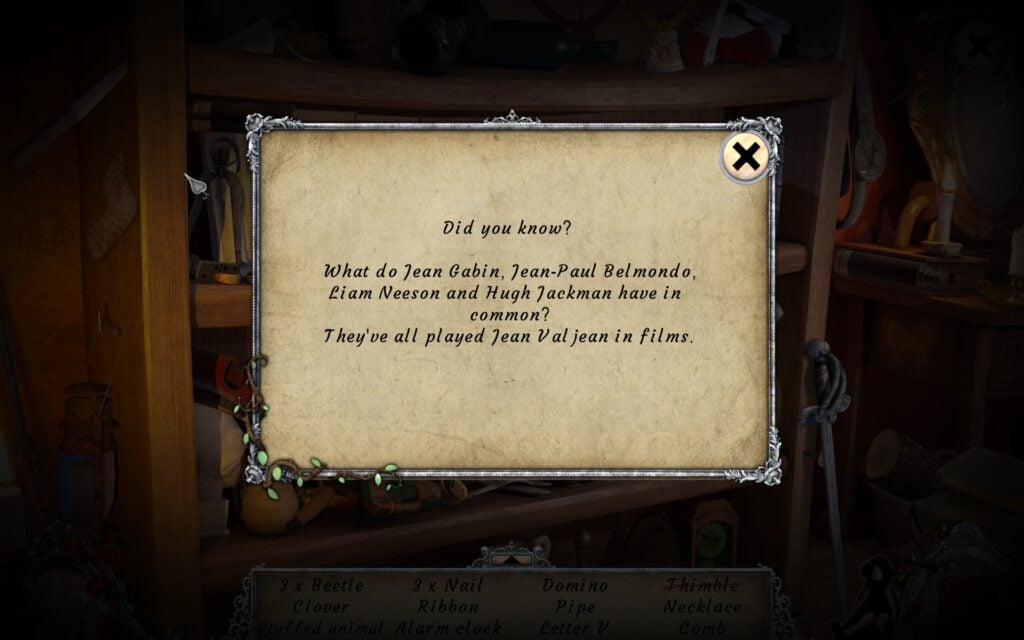 Les Misérables: Cosette's Fate fun fact